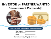 INVESTOR / PARTNER WANTED - (International Partnership)