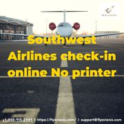 Southwest Airlines check-in online No printer